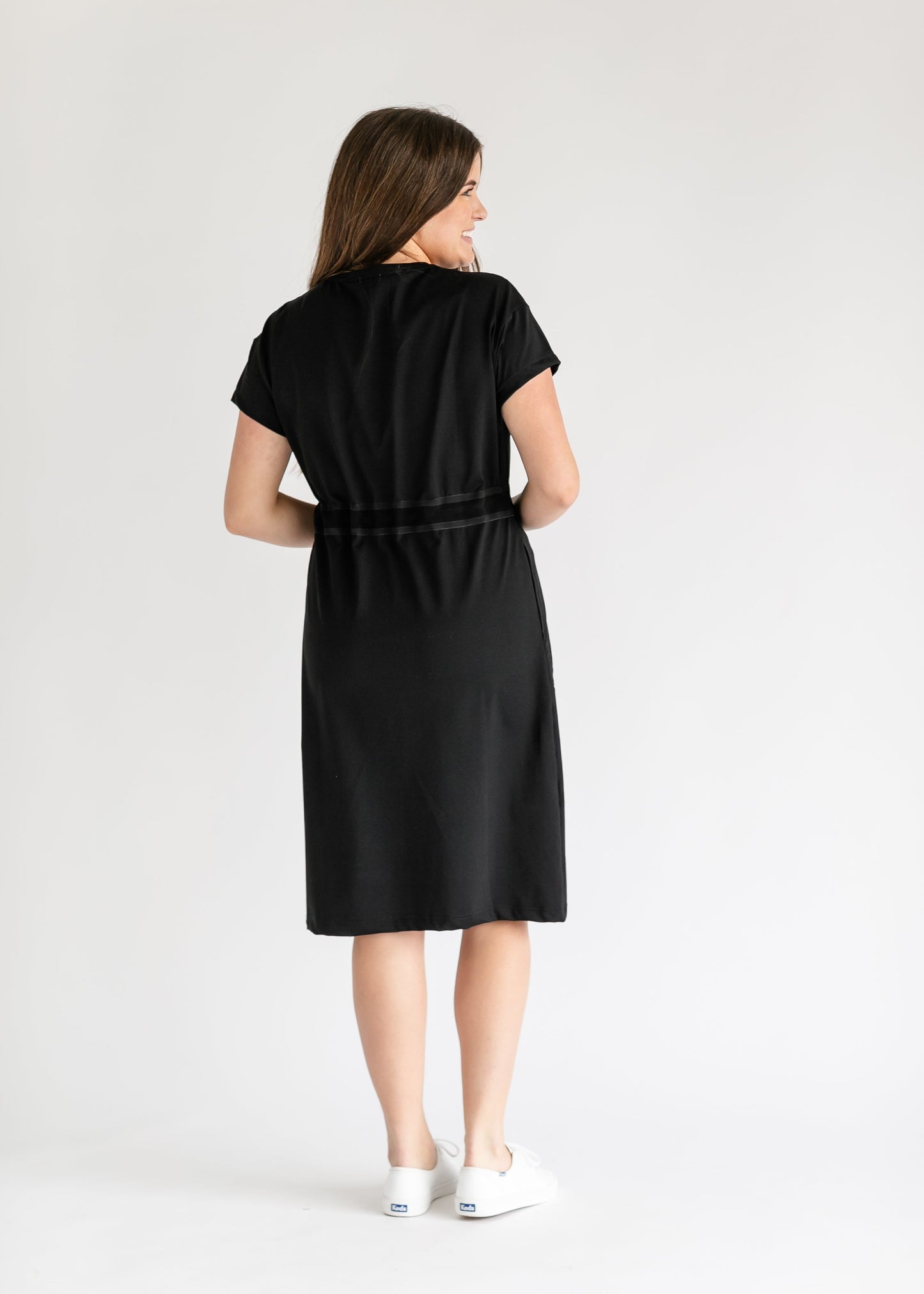 Becca Cinch Waist Athletic Midi Dress - COMING SOON IC Dresses