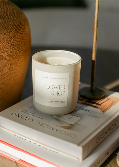 Flower Shop 15oz Tan Matte Jar Candle