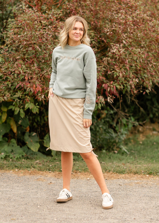 Andie Hiking Midi Skirt Tan IC Skirts