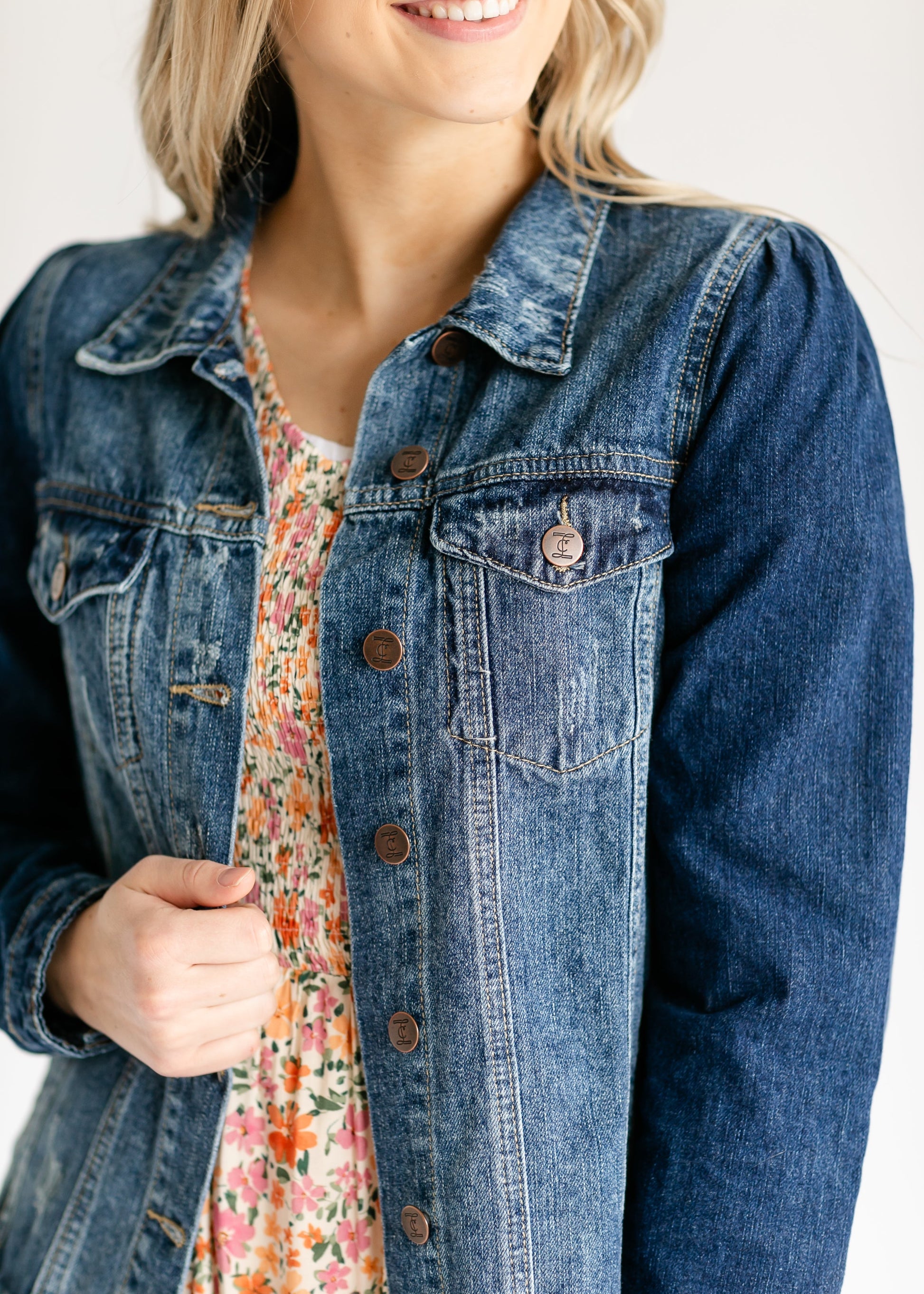 Ariel Denim Jacket IC Tops