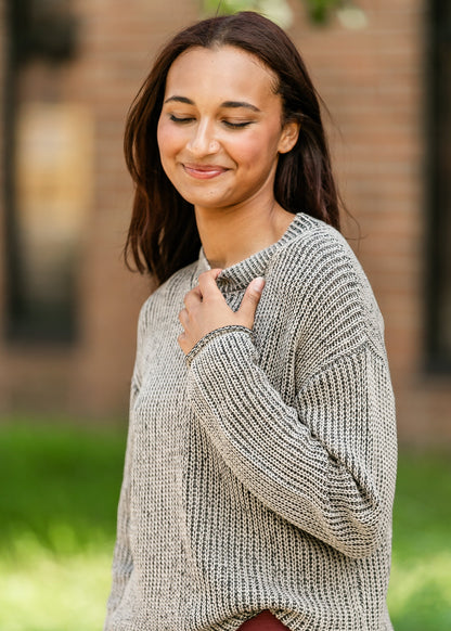 Betsy Crewneck Multi Knit Sweater FF Tops