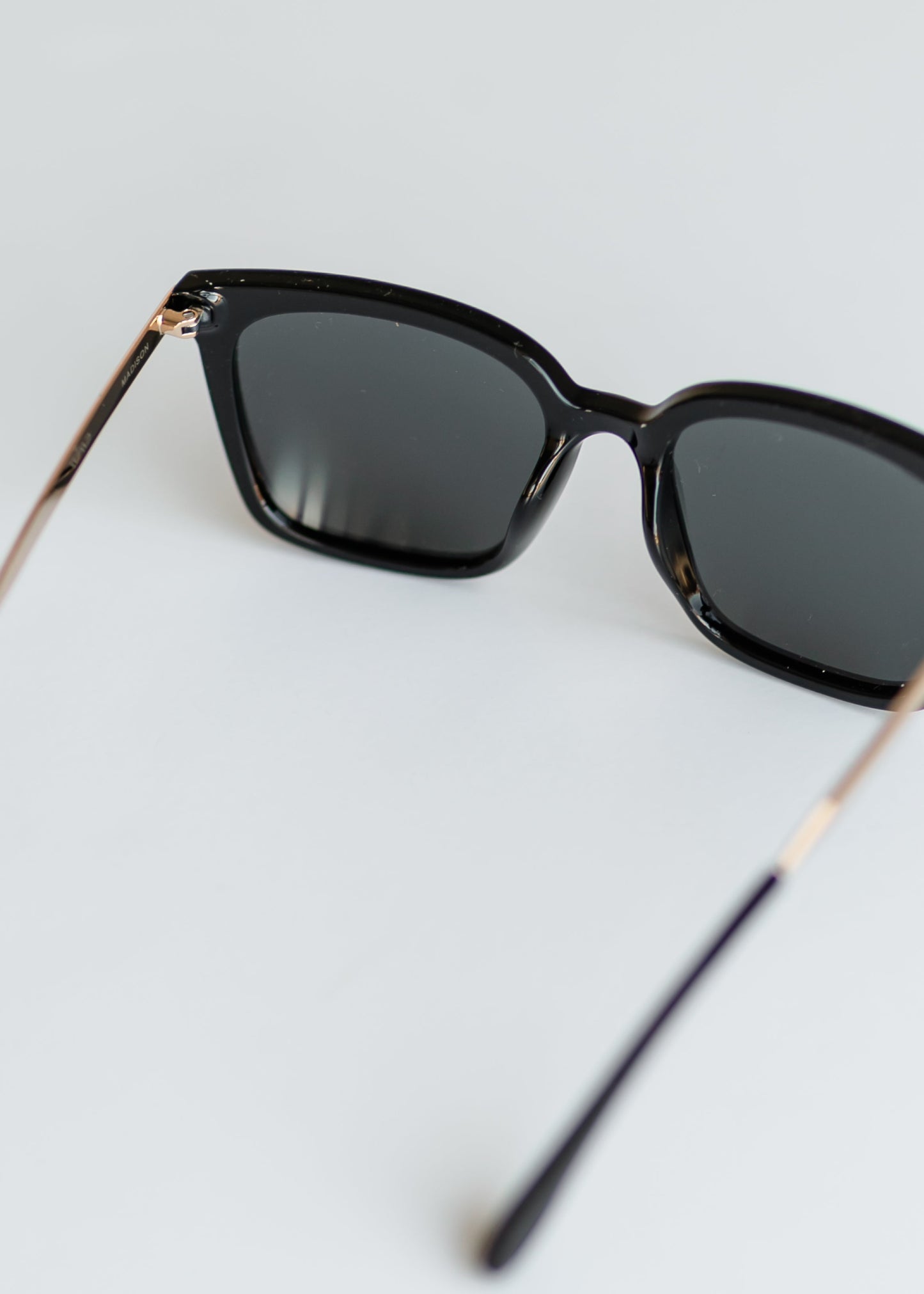 Black and Gold Square Sunglasses Accessories