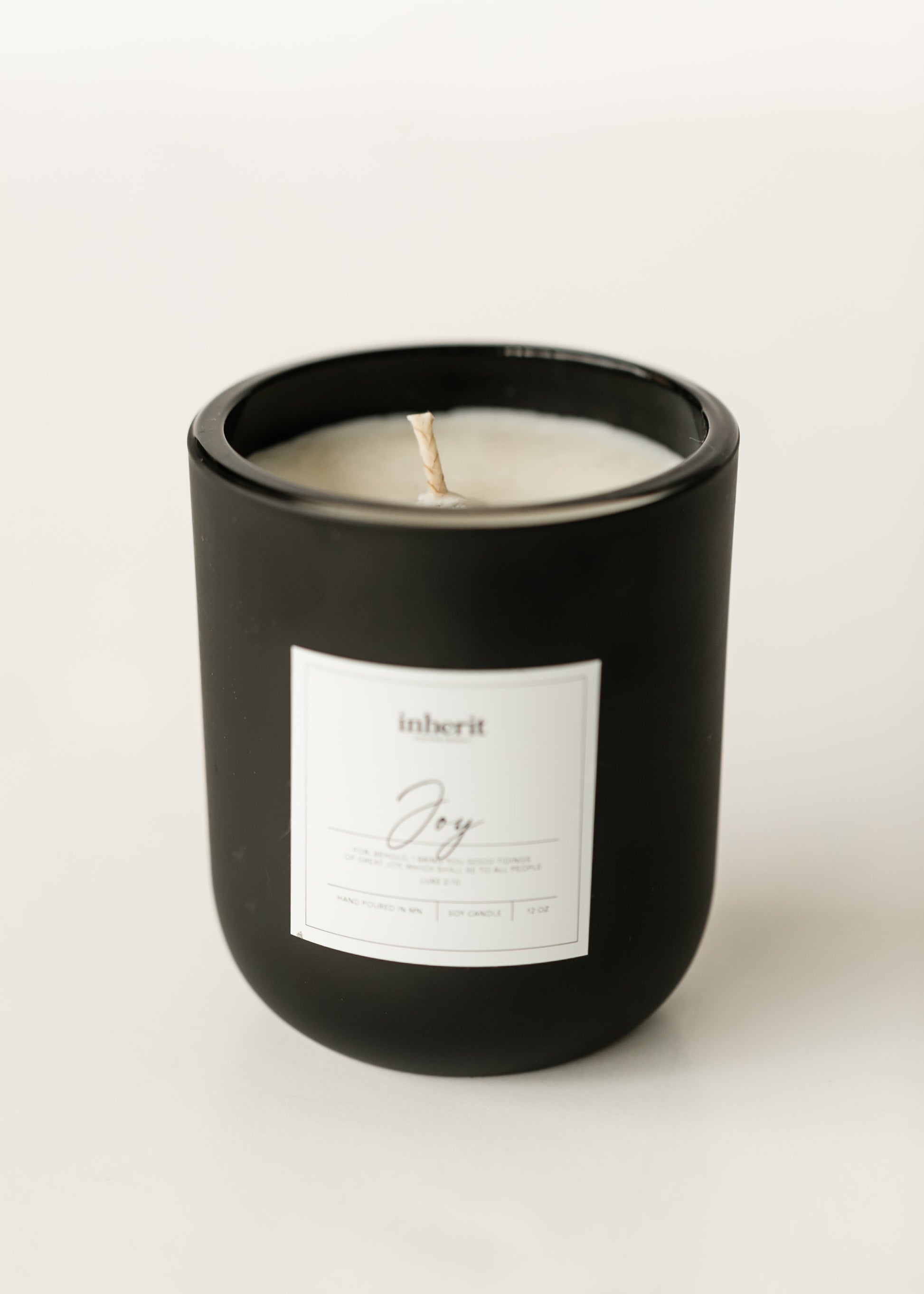 Black Glass Handpoured Soy Wax Candle Gifts