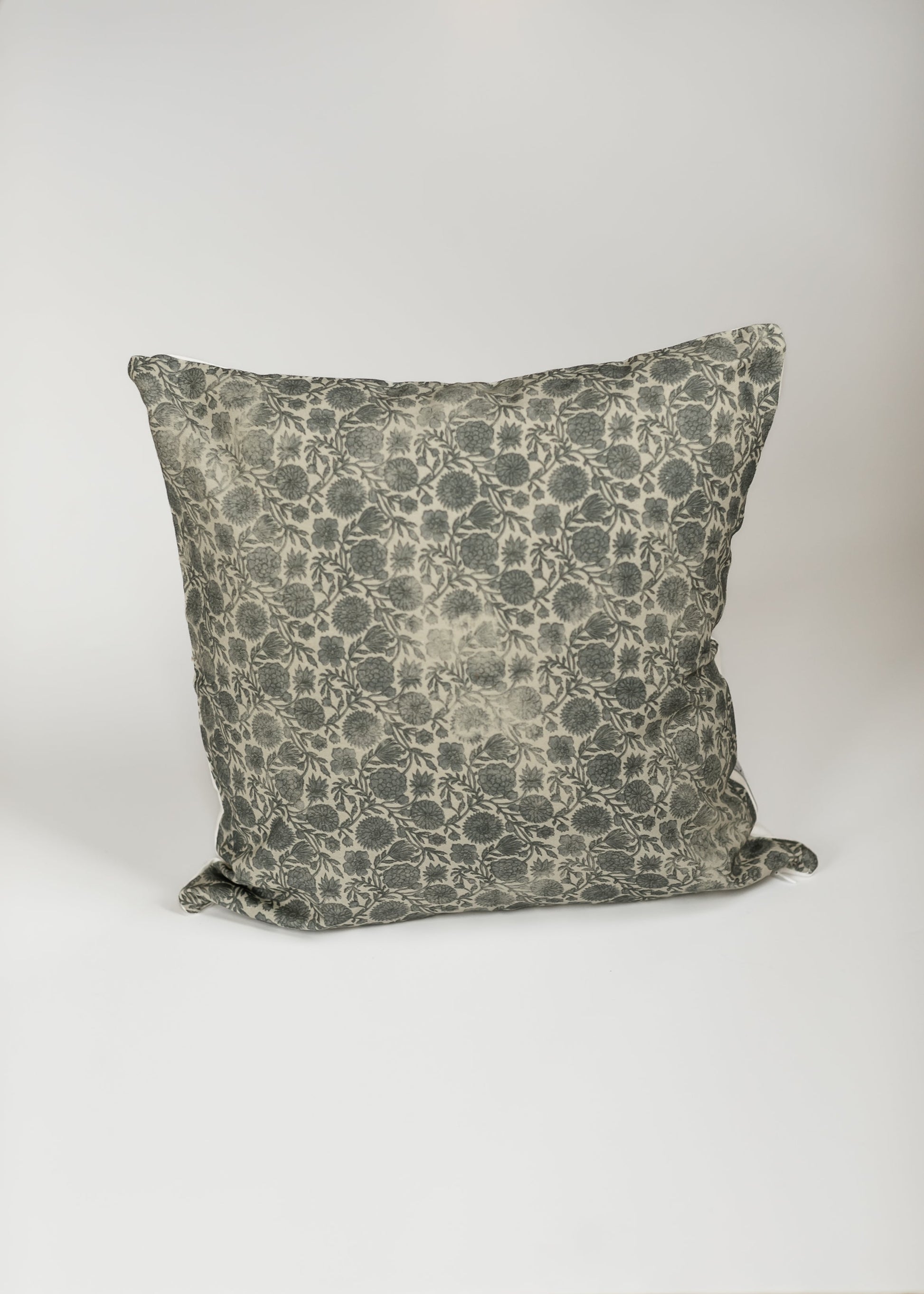 Blue Floral Throw Pillow Case FF Home + Lifestyle