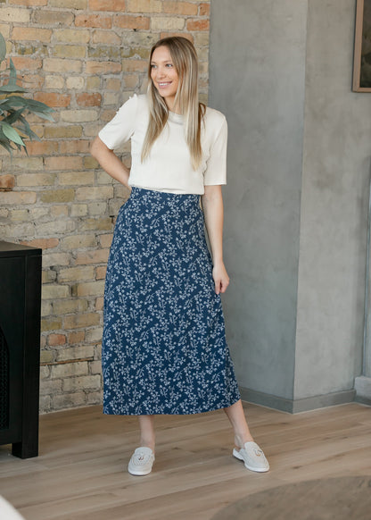 Braylyn Floral Midi Skirt IC Skirts