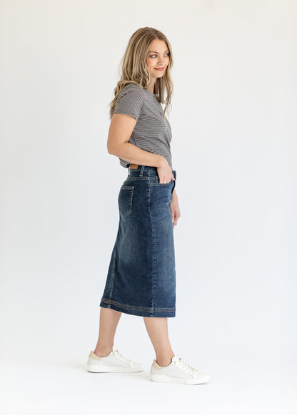 Bryn Denim Midi Skirt IC Skirts