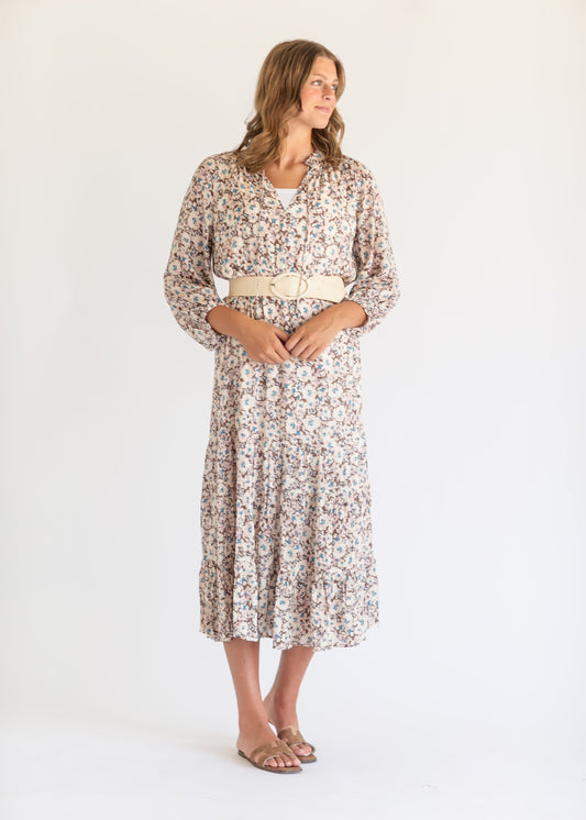 Char La Paz Floral Midi Dress FF Dresses