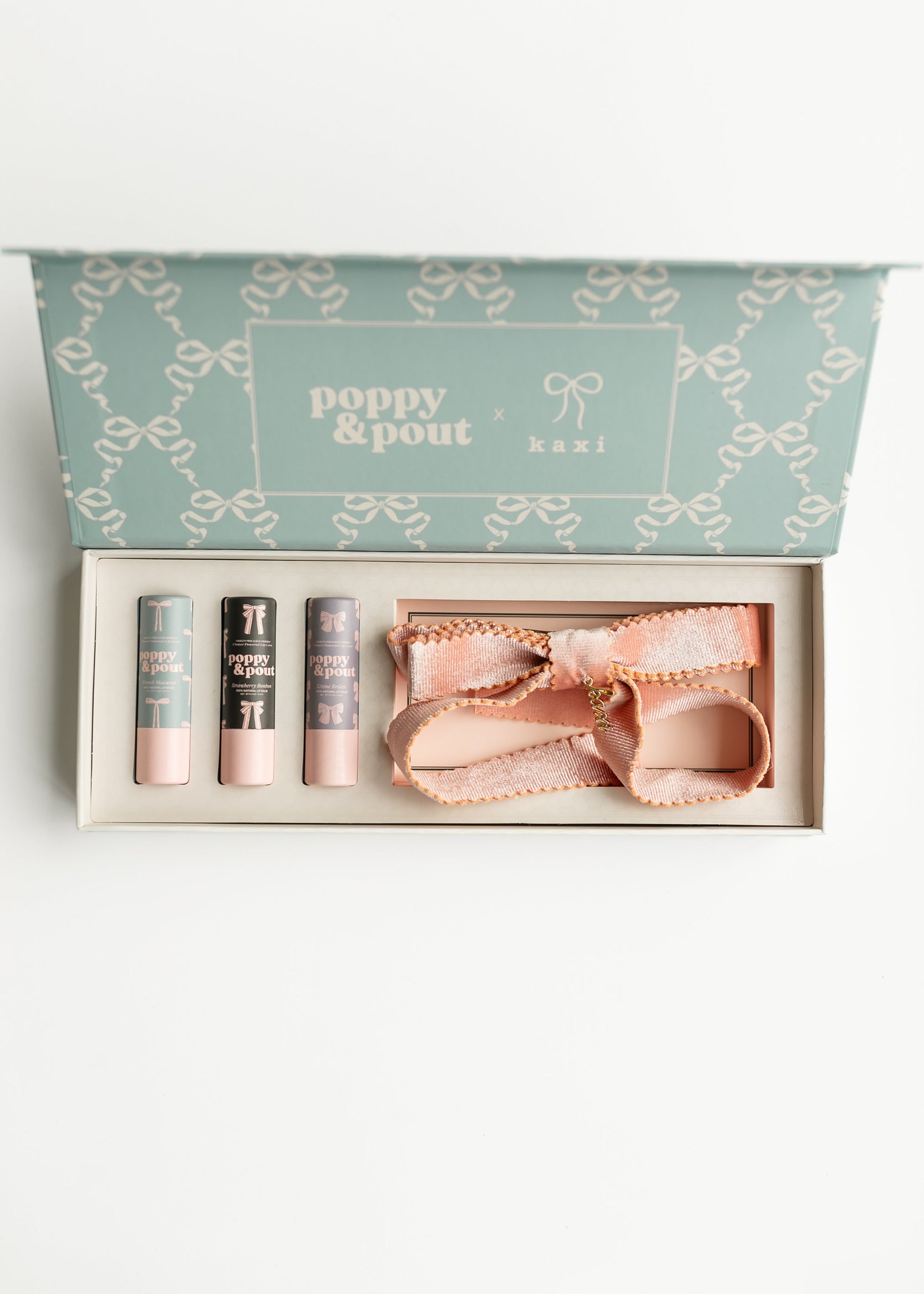 Coquette Lip Balm Trio + Kaxi Hair Bow Gifts