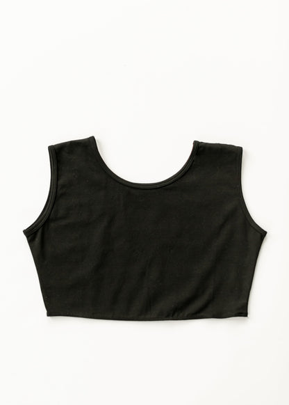 Cotton Demi Layering Tank IC Tops Black / XS