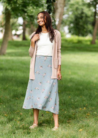 Della Floral Midi Skirt IC Skirts