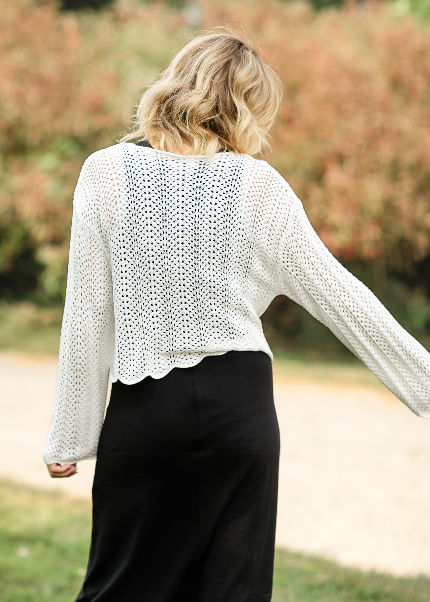 Donovan Crochet Long Sleeve Top FF Tops