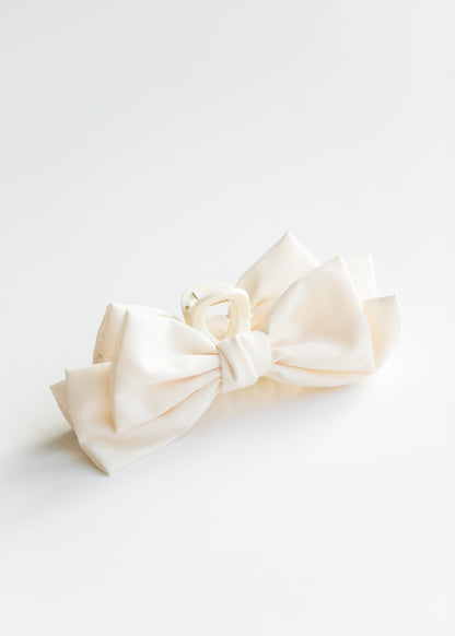 Double Ribbon Hair Claw Clip Accessory