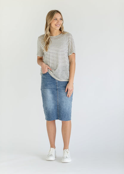 Essential Linen Short Sleeve IC Tops