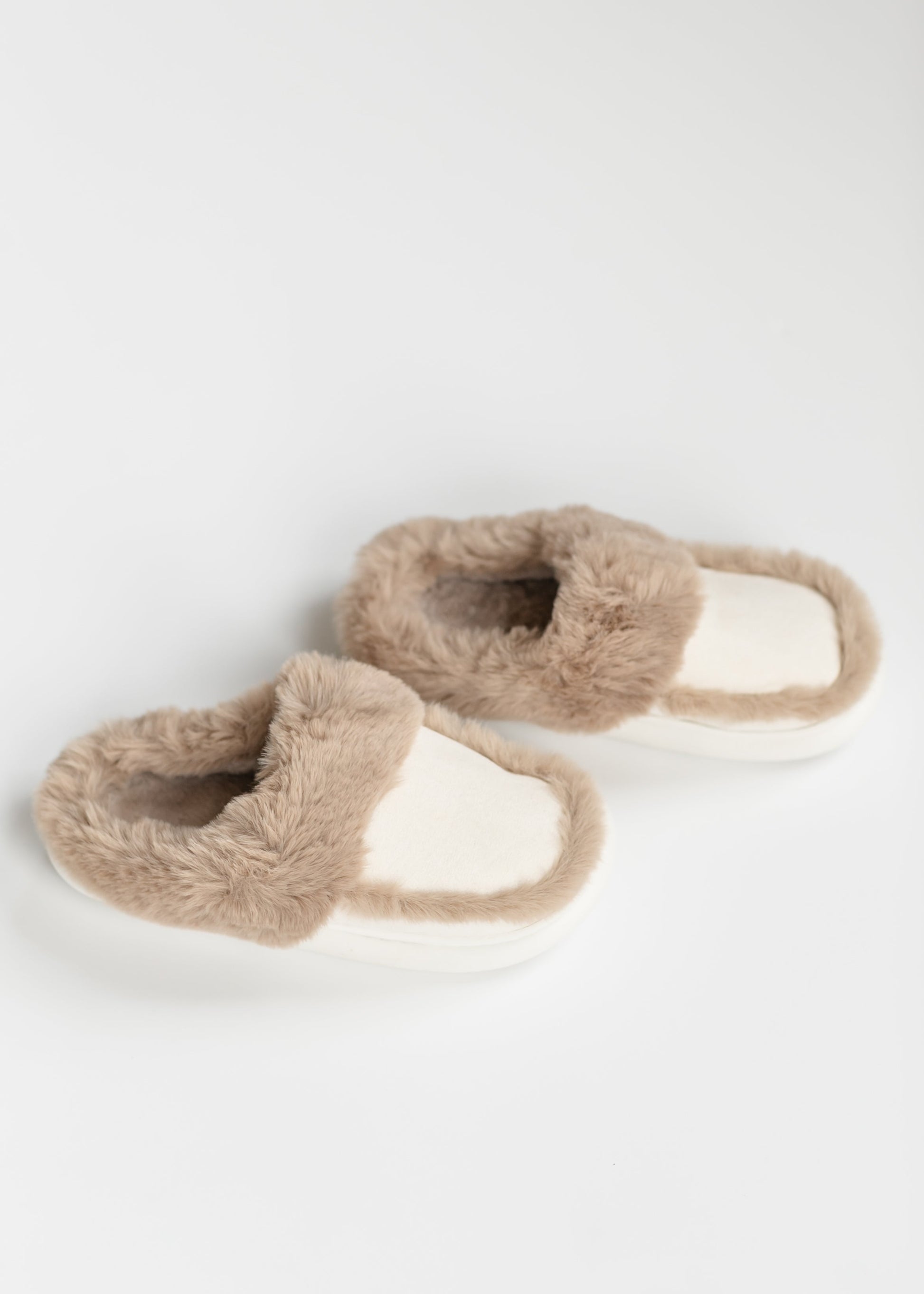 Faux Suede Fuzzy Slippers Shoes