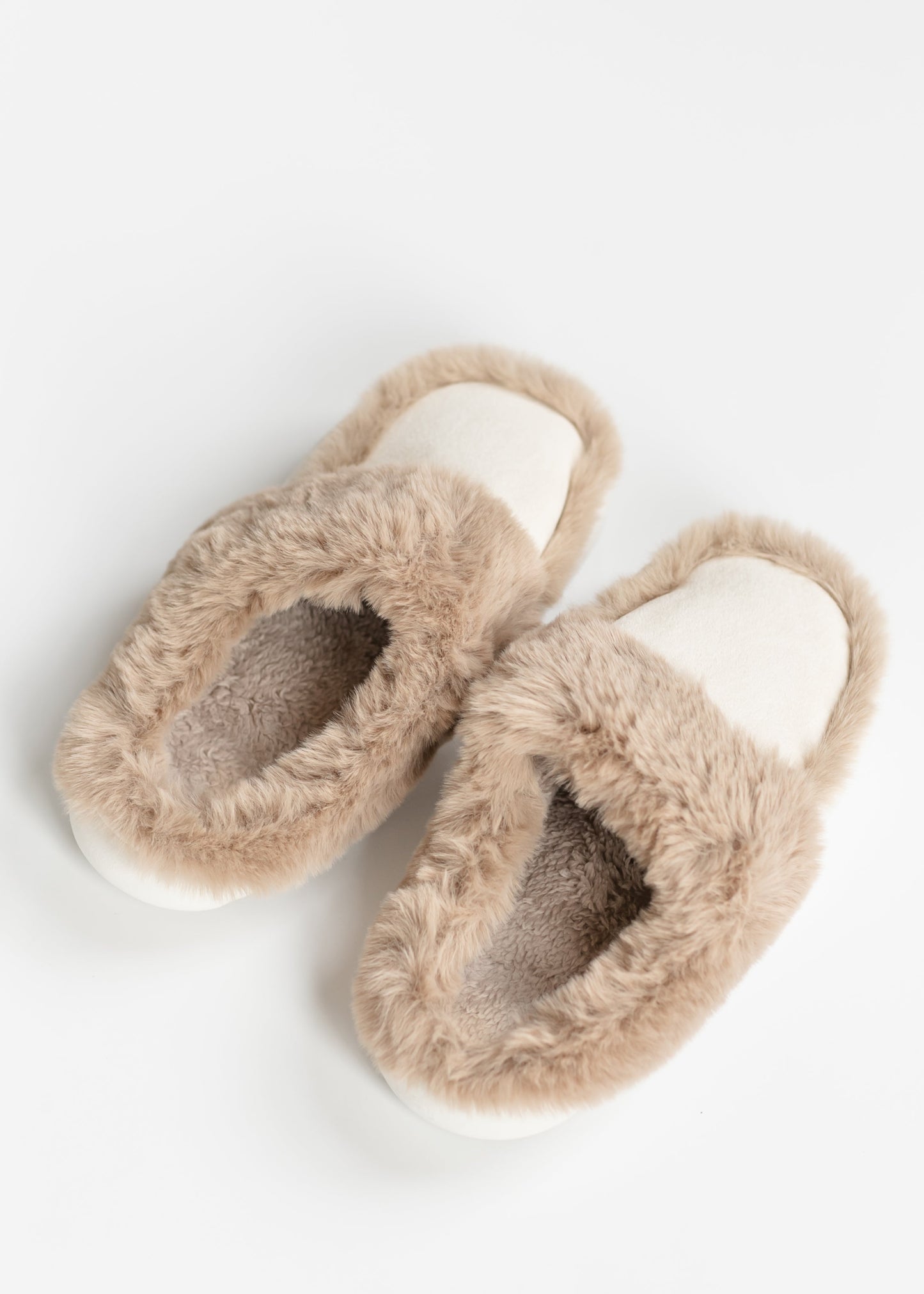 Faux Suede Fuzzy Slippers Shoes