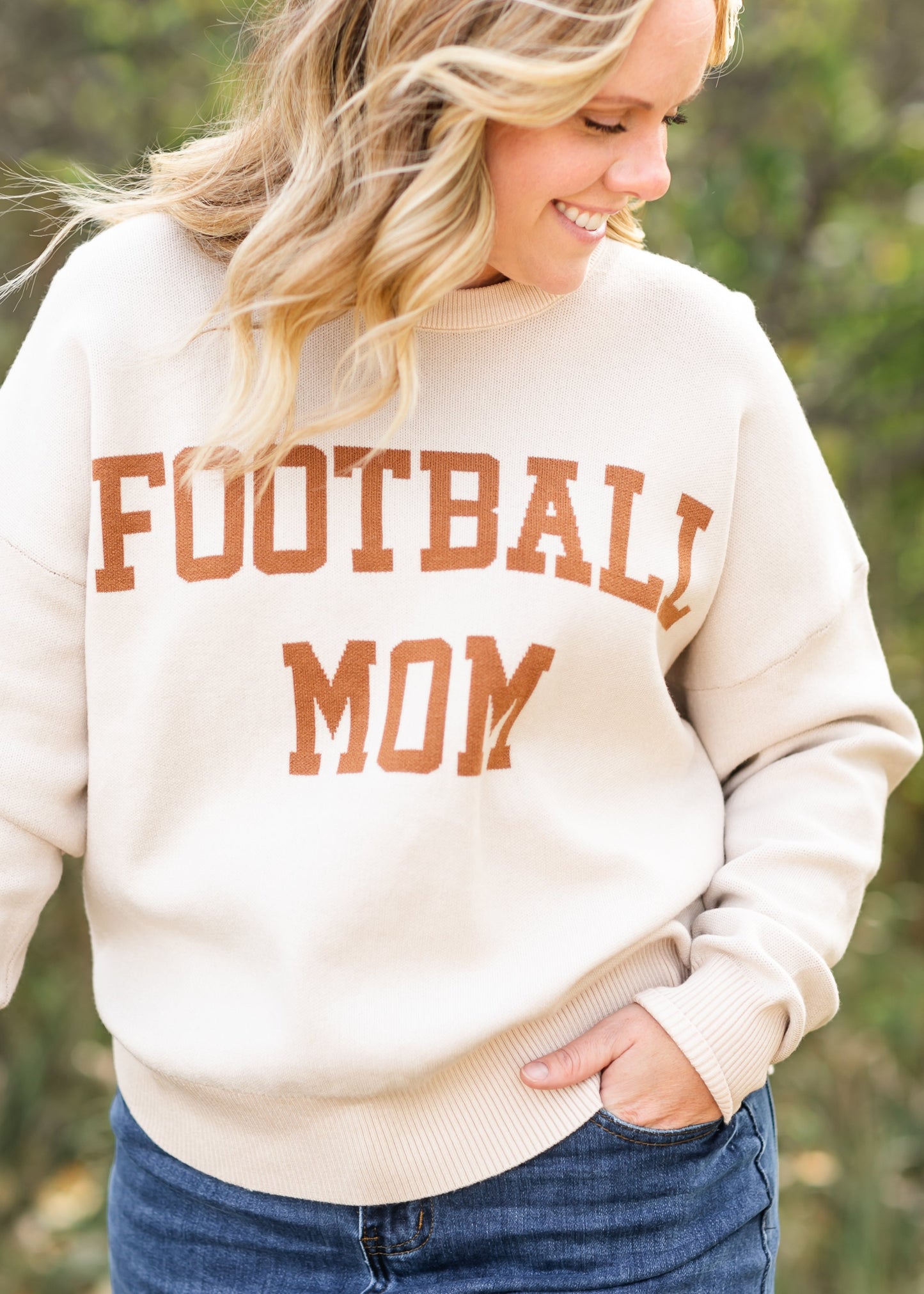 Football Mom Soft Knit Sweater FF Tops