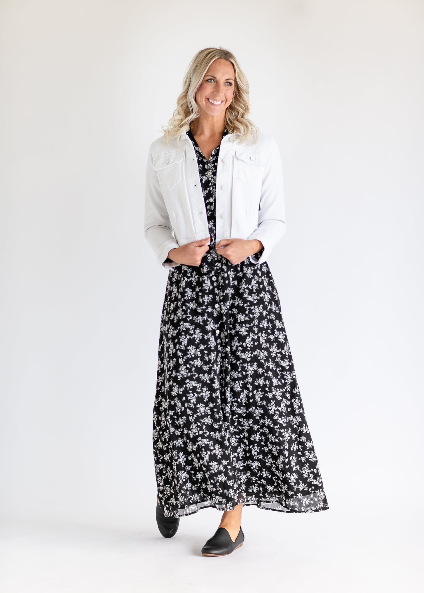 Gracelyn Button Up Maxi Dress IC Dresses