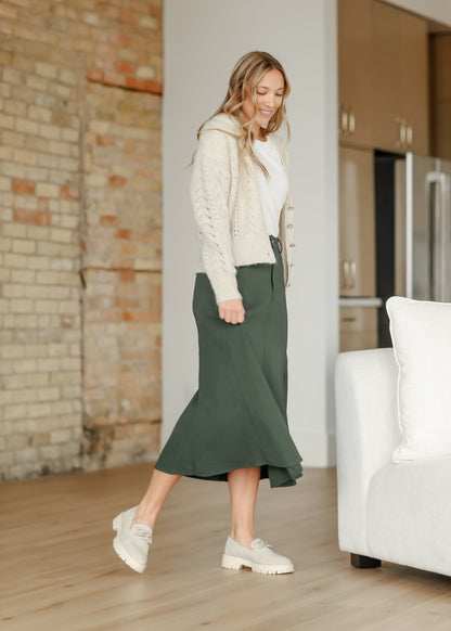 Green Flair Denim Skirt FF Skirts