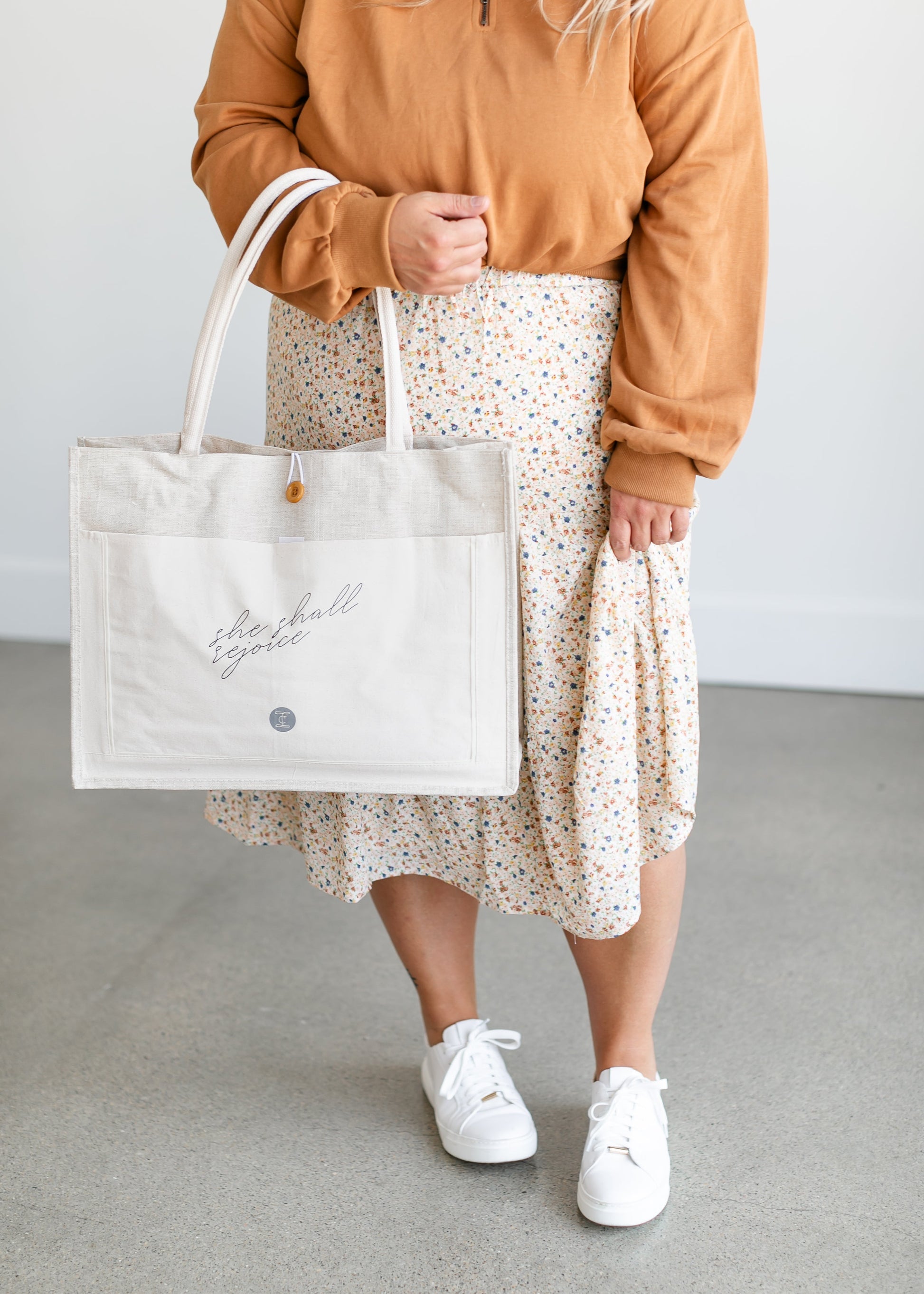 Inherit Rejoice Linen Tote Accessories