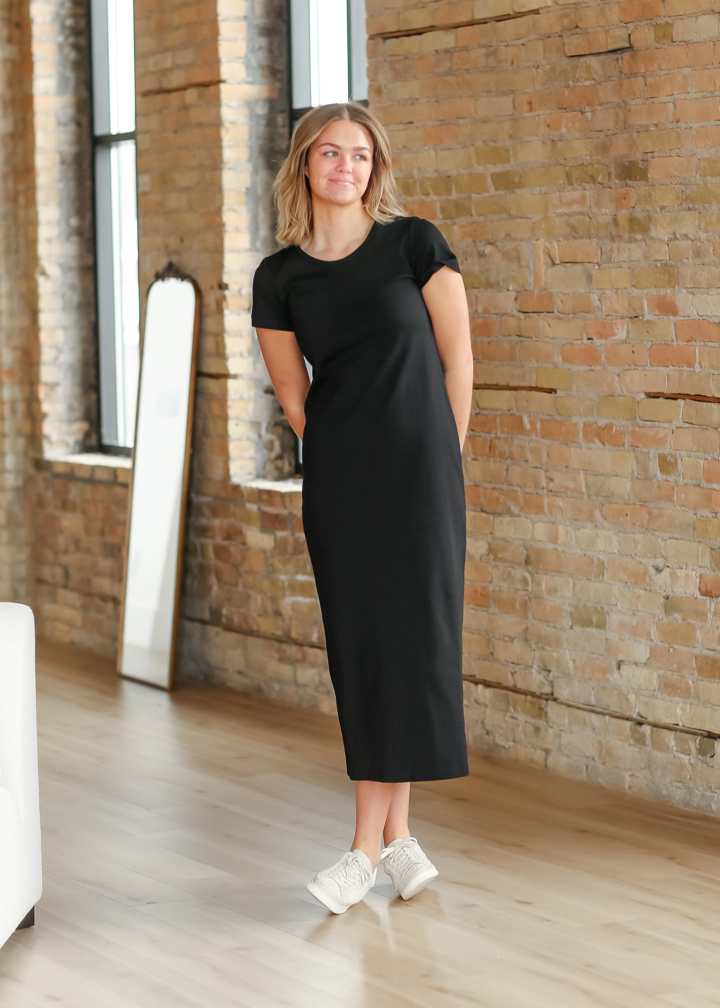 Jane T-Shirt Maxi Dress IC Dresses Black / XS