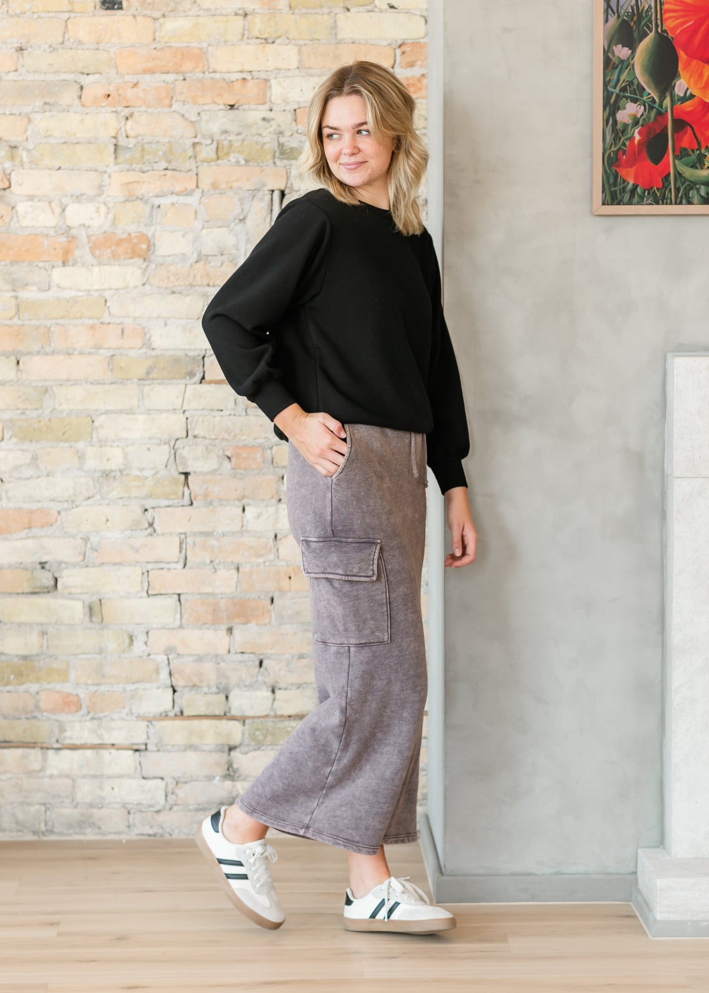 Keziah Brushed Fleece Cargo Maxi Skirt FF Skirts