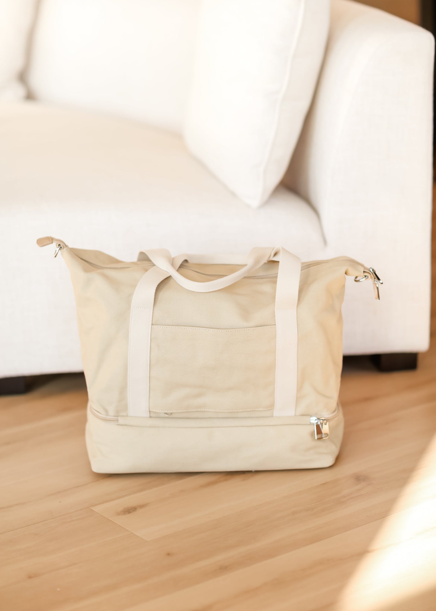 Khaki Weekender Tote Bag Accessory