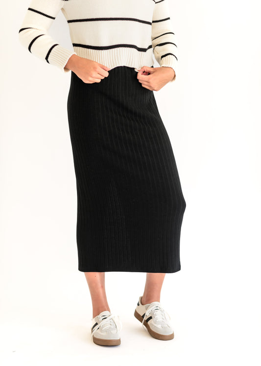 Louisa Ribbed Maxi Skirt FF Skirts