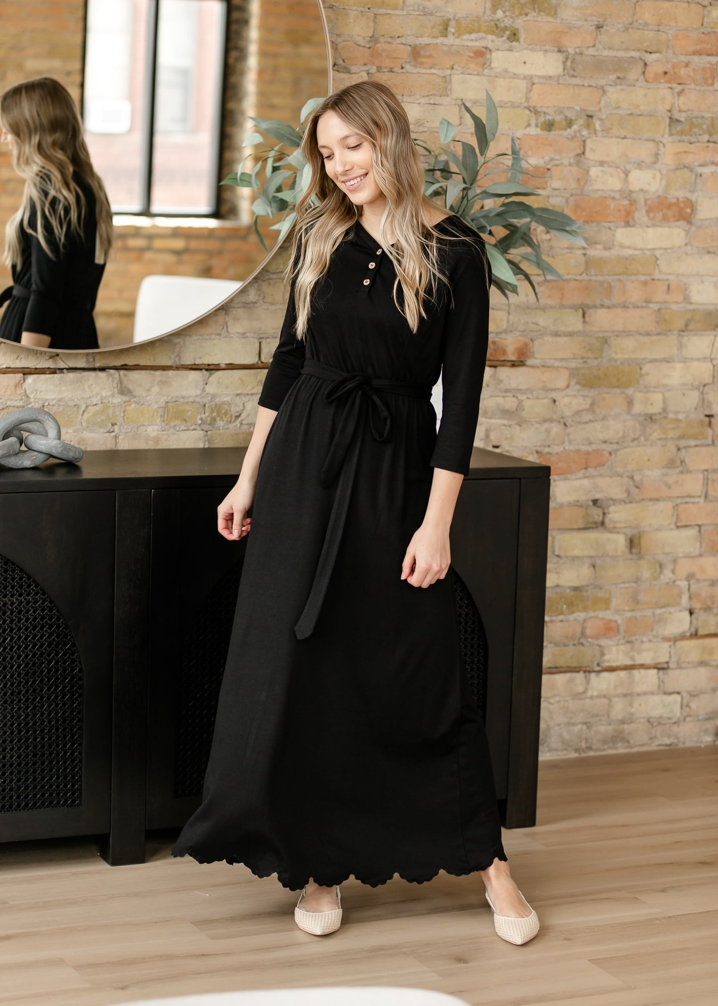 Lydia Button Front Maxi Dress IC Dresses