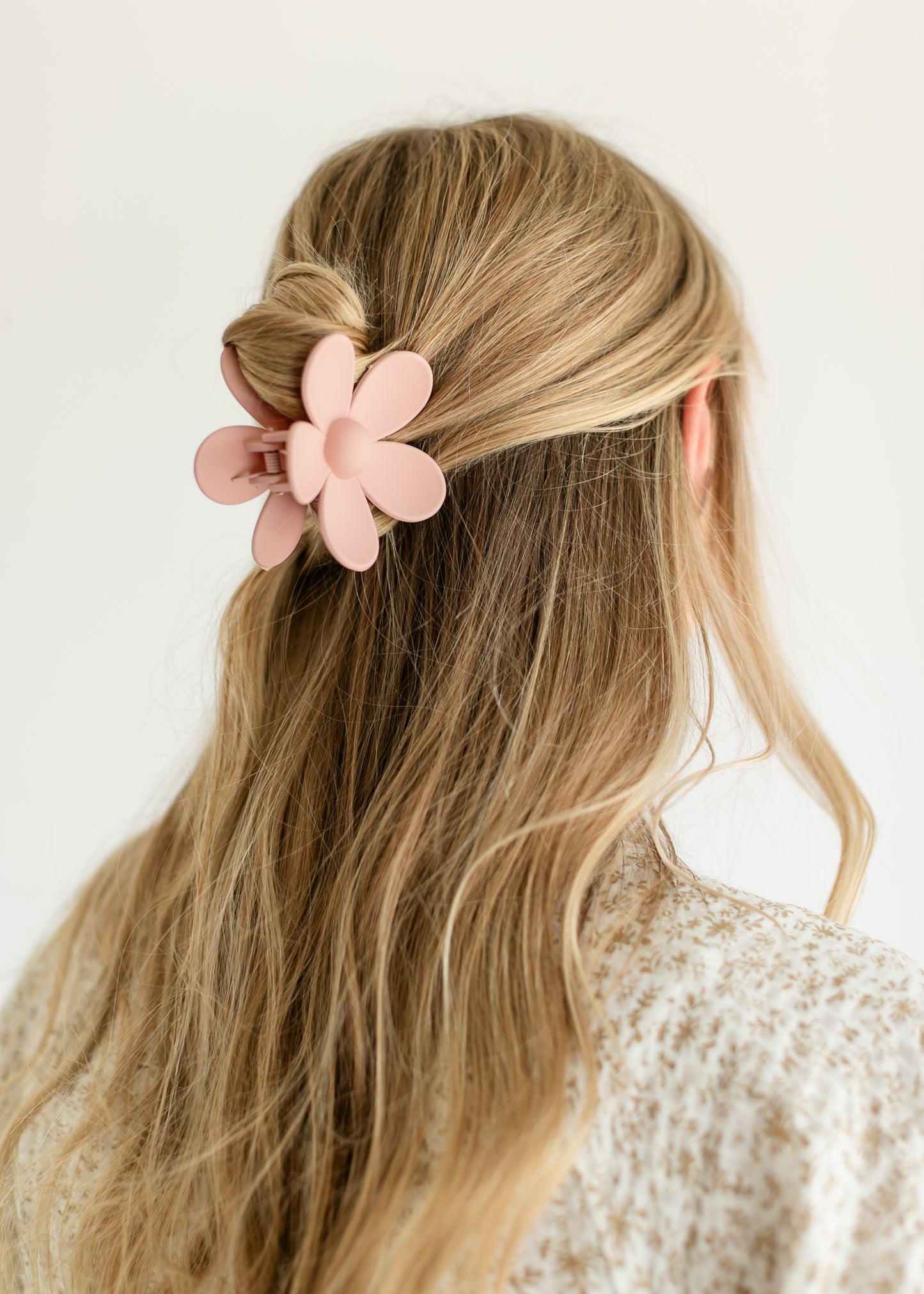 Matte Large Flower Claw Hair Clip Accessories