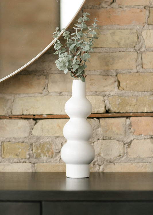 Matte White Bubble Ceramic Vase Gifts