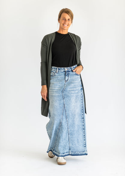 Mina Denim Maxi Skirt IC Skirts