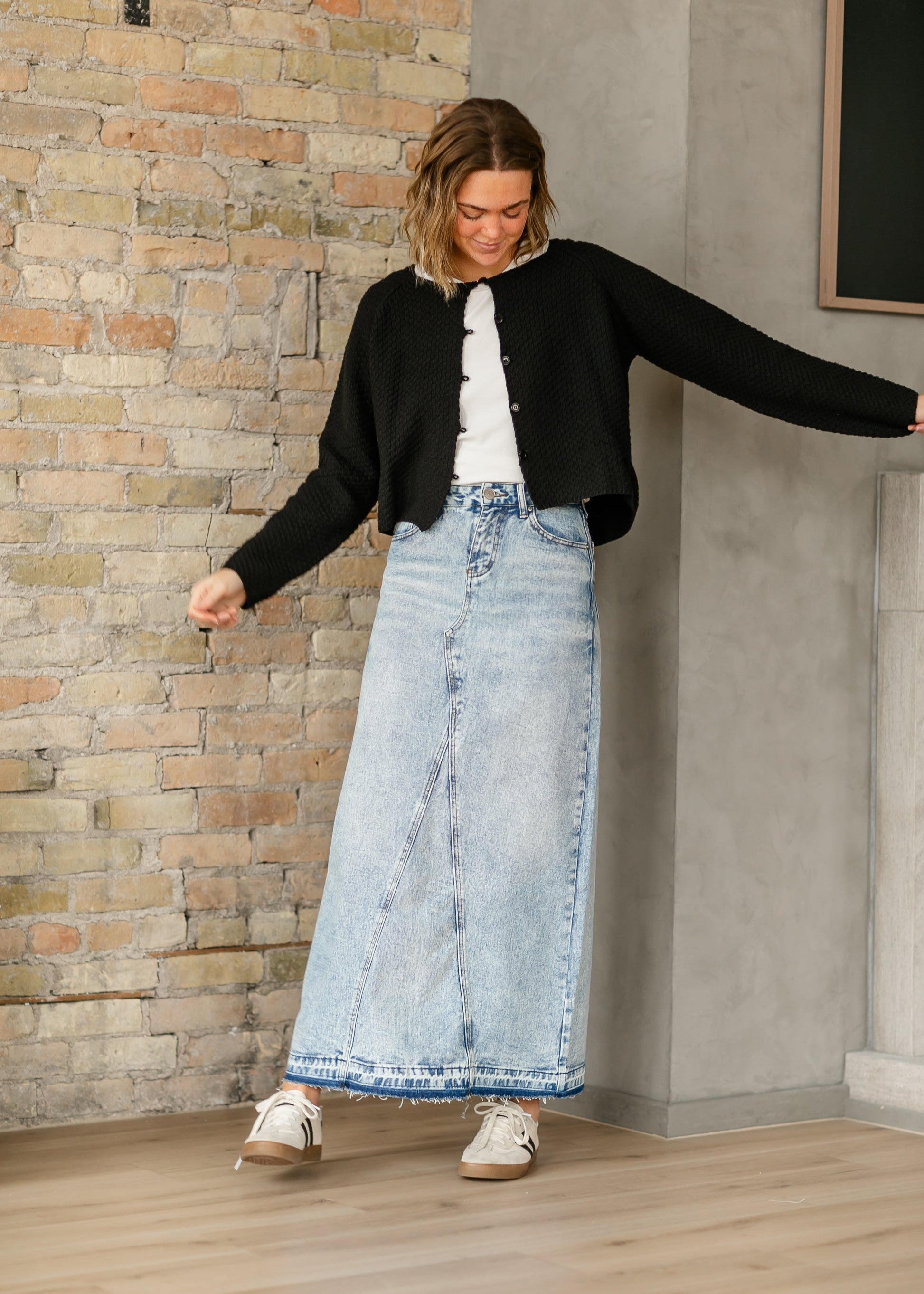 Mina Denim Maxi Skirt IC Skirts