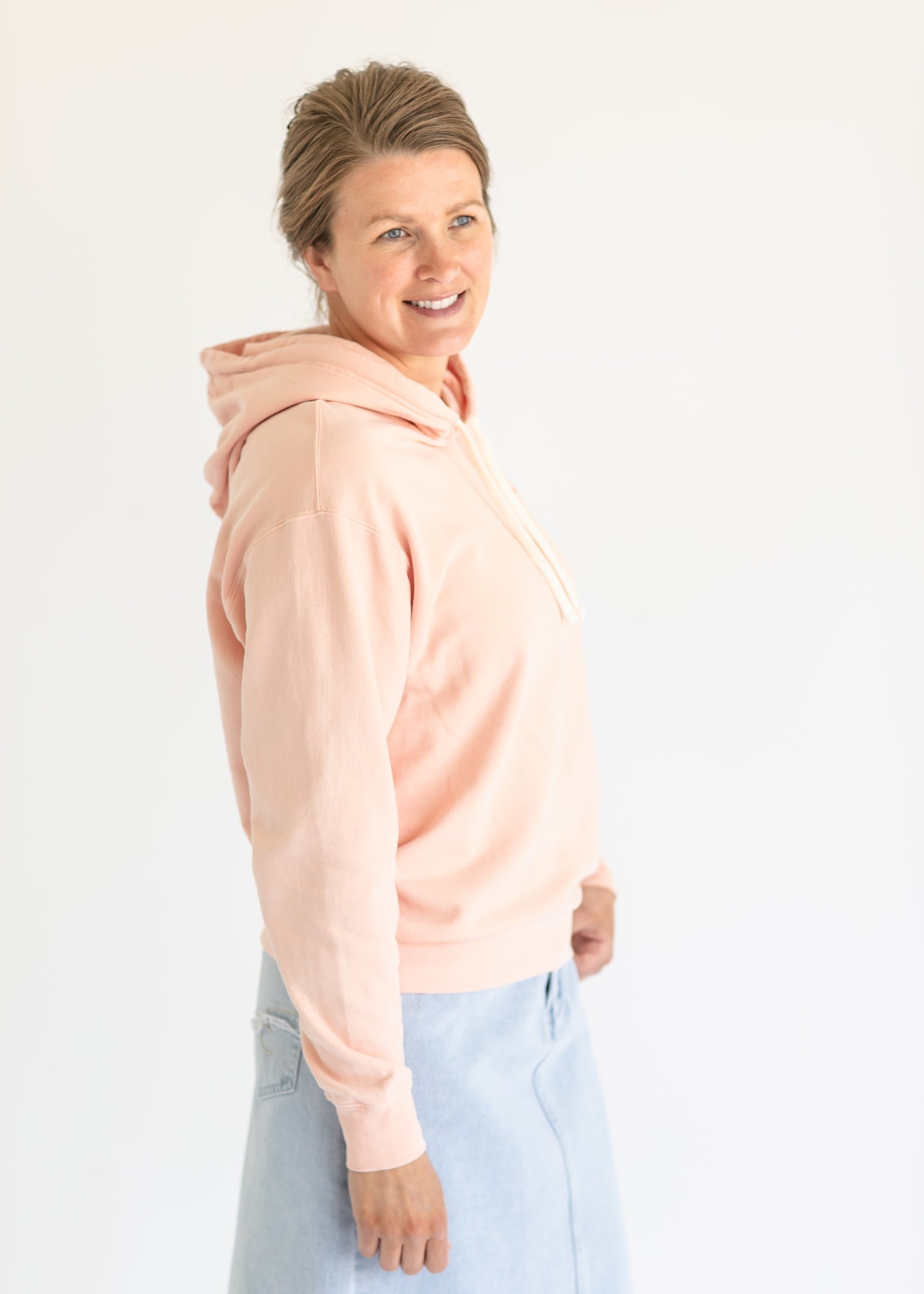 Pink Minnesota Drawstring Hoodie Sweatshirt