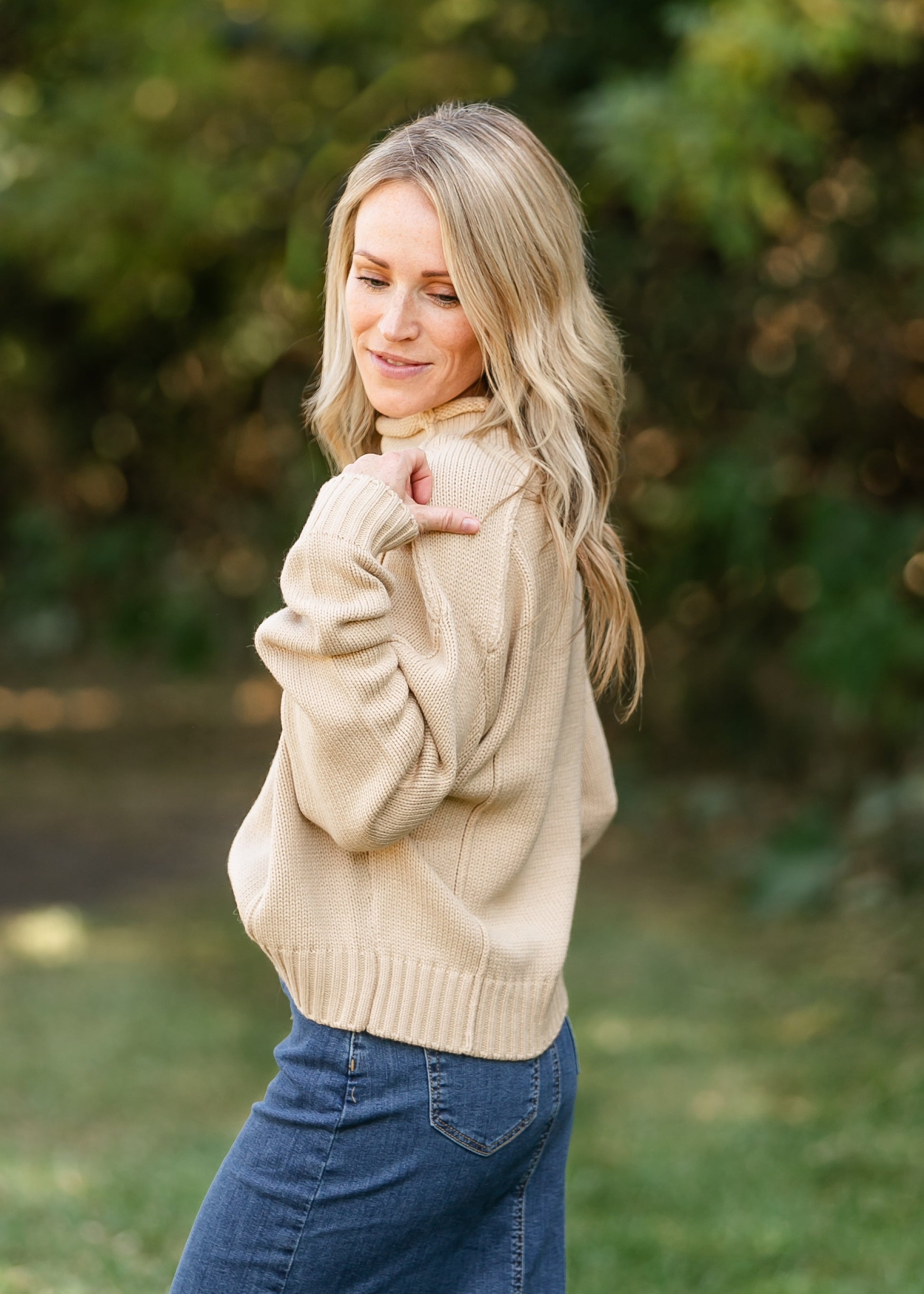 Nash Reverse Seam Knit Sweater FF Tops