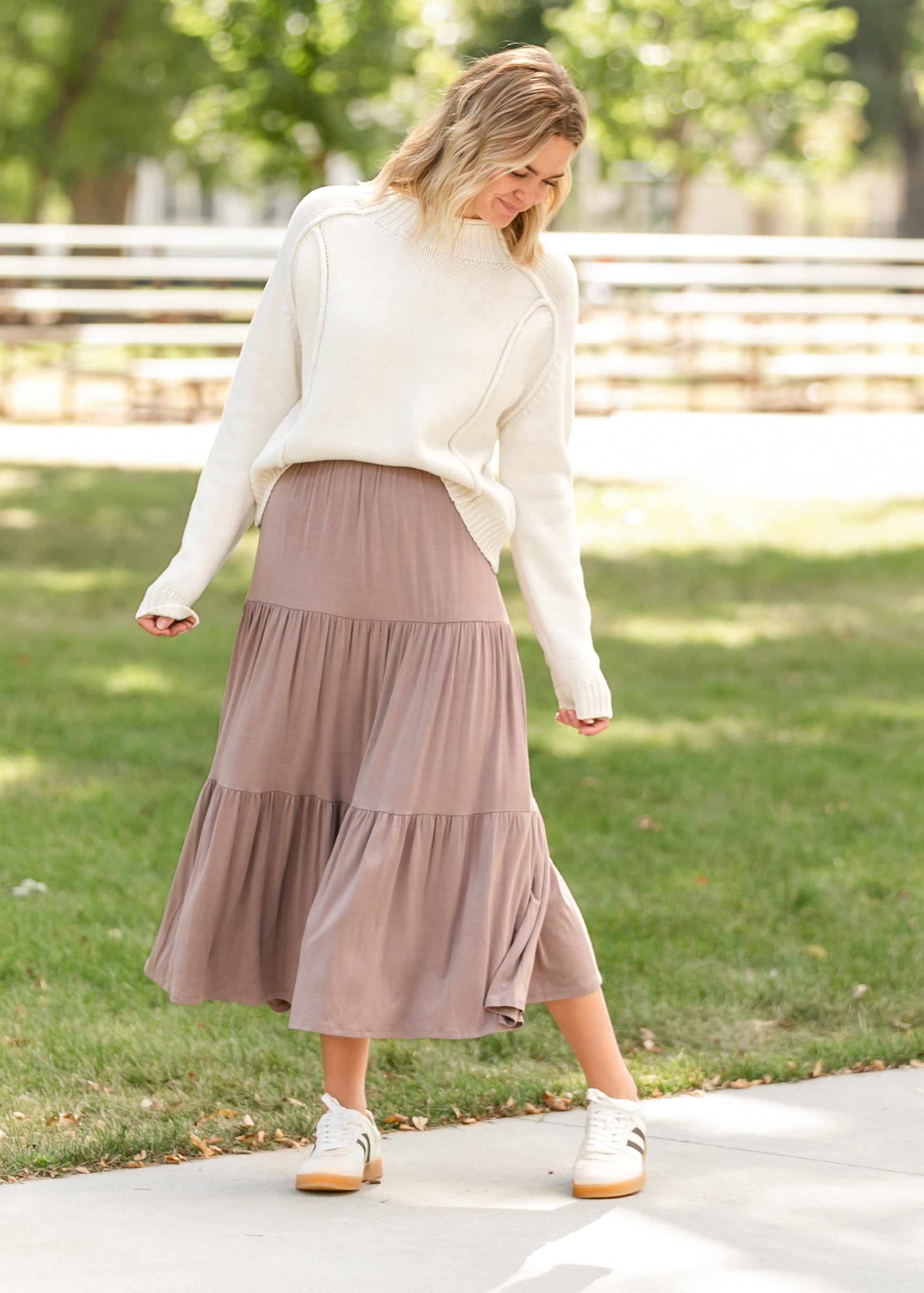 Nellie Tiered Maxi Skirt FF Skirts