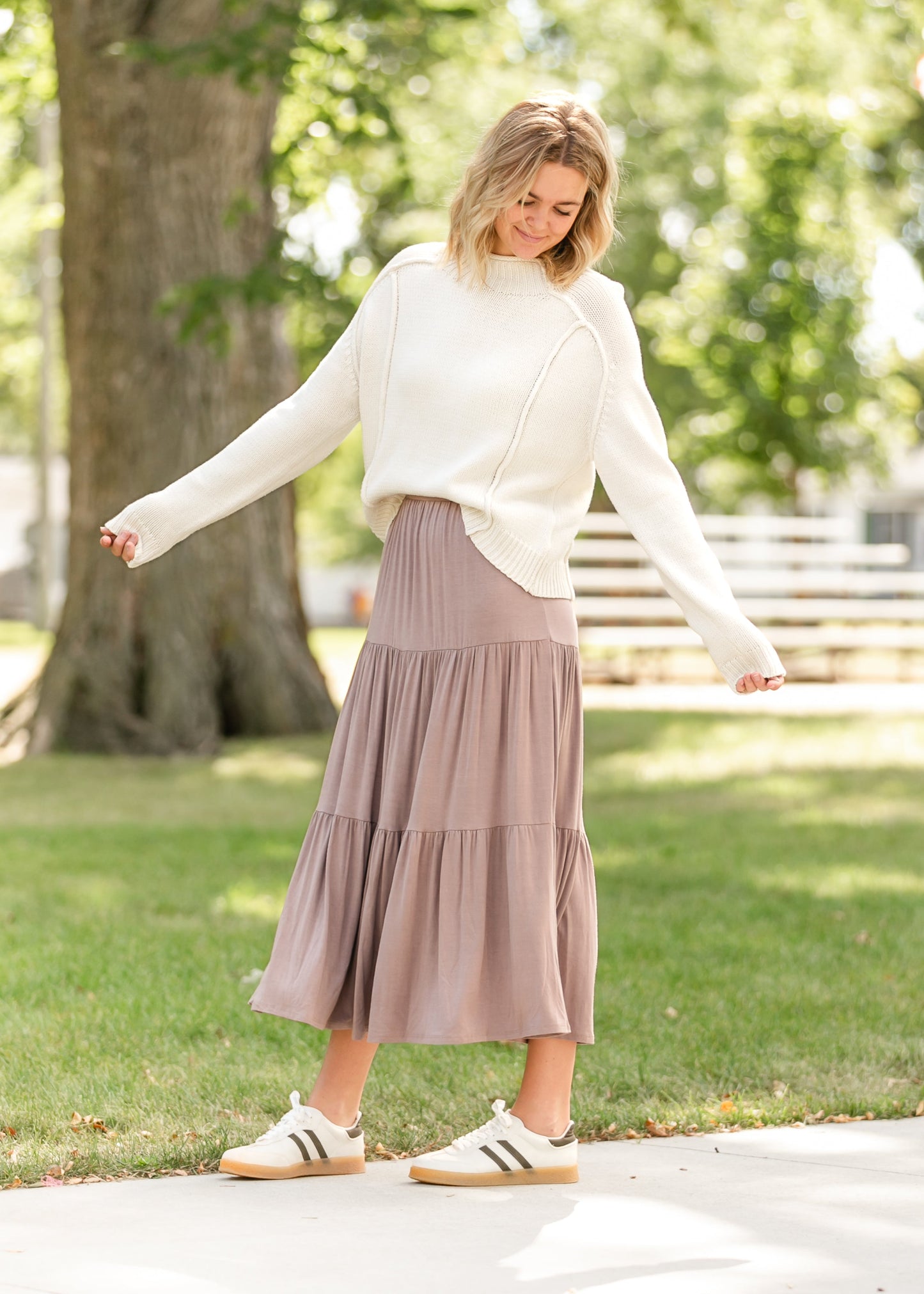 Nellie Tiered Maxi Skirt FF Skirts