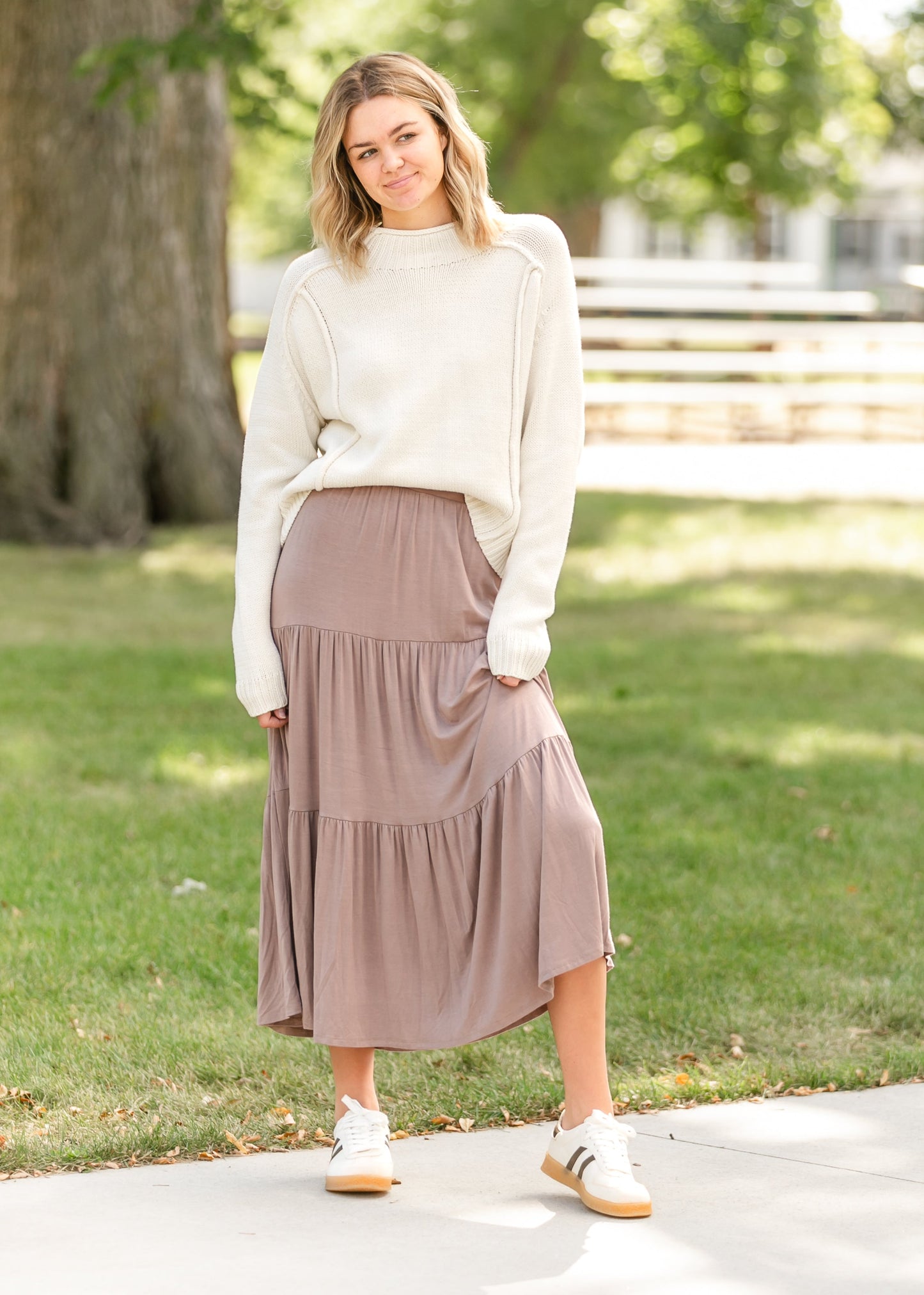 Nellie Tiered Maxi Skirt FF Skirts