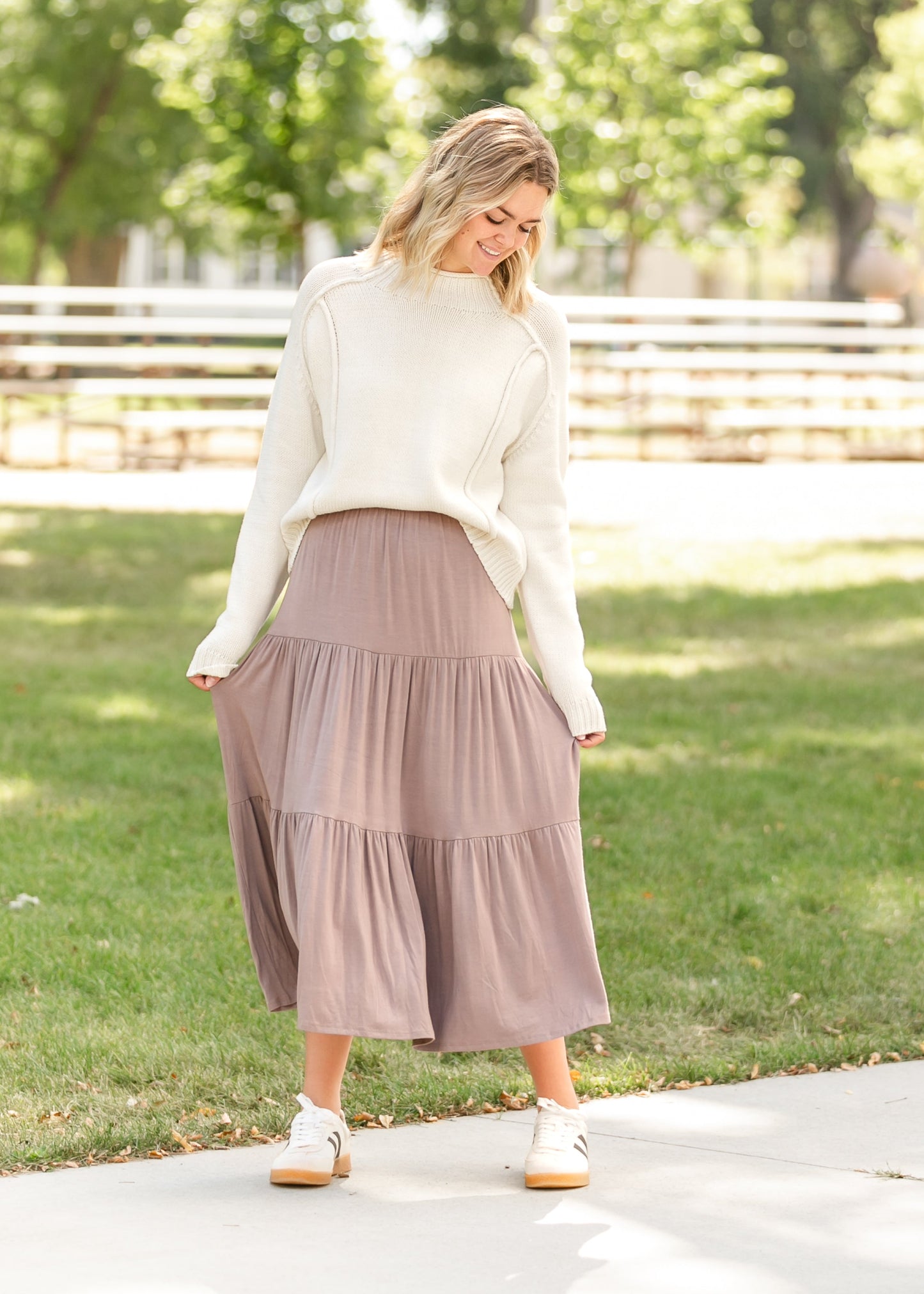 Nellie Tiered Maxi Skirt FF Skirts