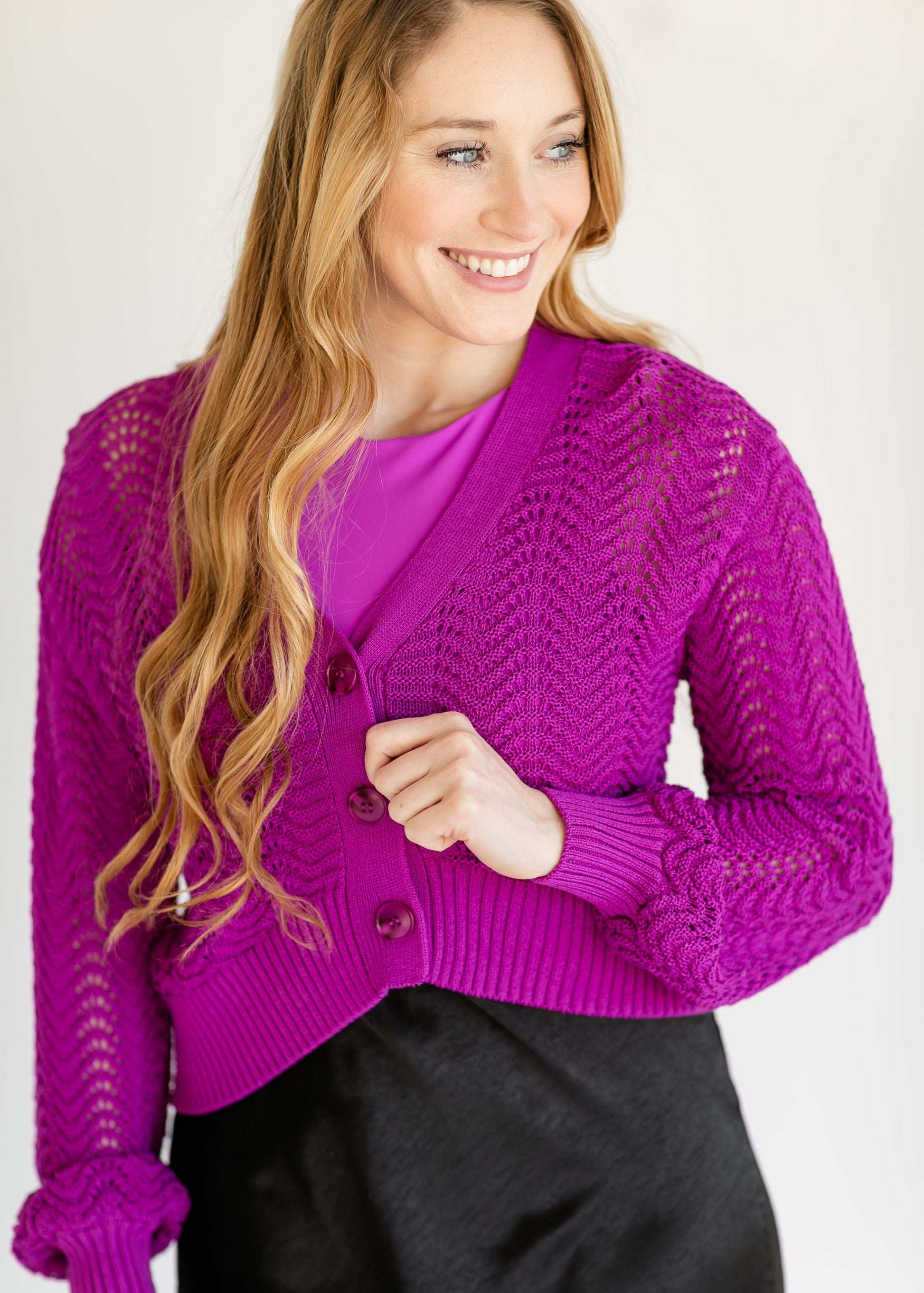 Nico Crewneck Layering Bodysuit FF Tops Magenta Purple / XS