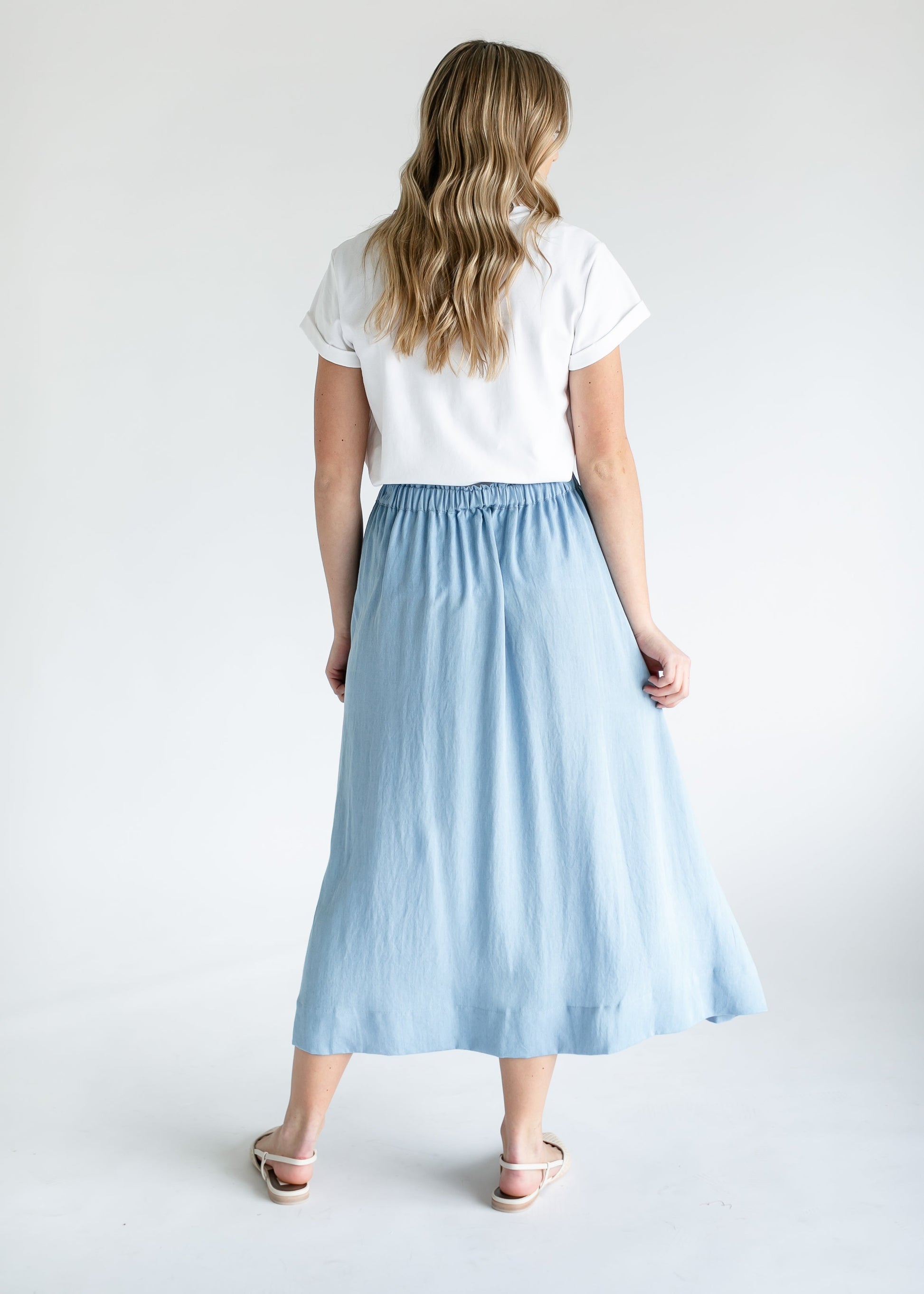 Nora Chambray Maxi Skirt IC Skirts