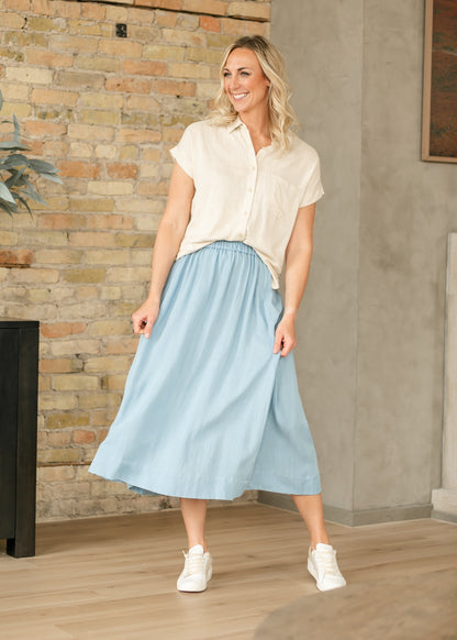 Nora Chambray Maxi Skirt IC Skirts