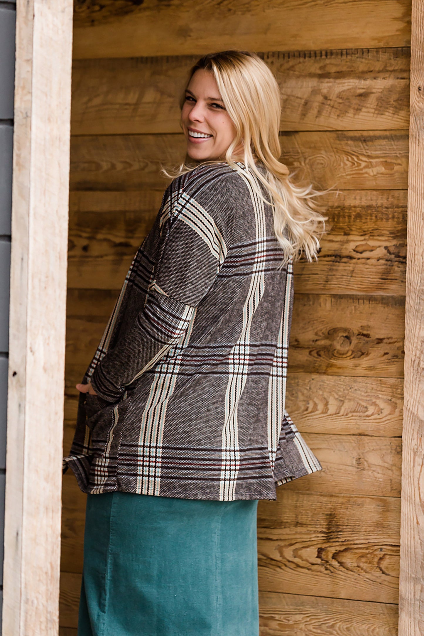 Patch Pocket Plaid Cardigan - FINAL SALE FF Layering Essentials