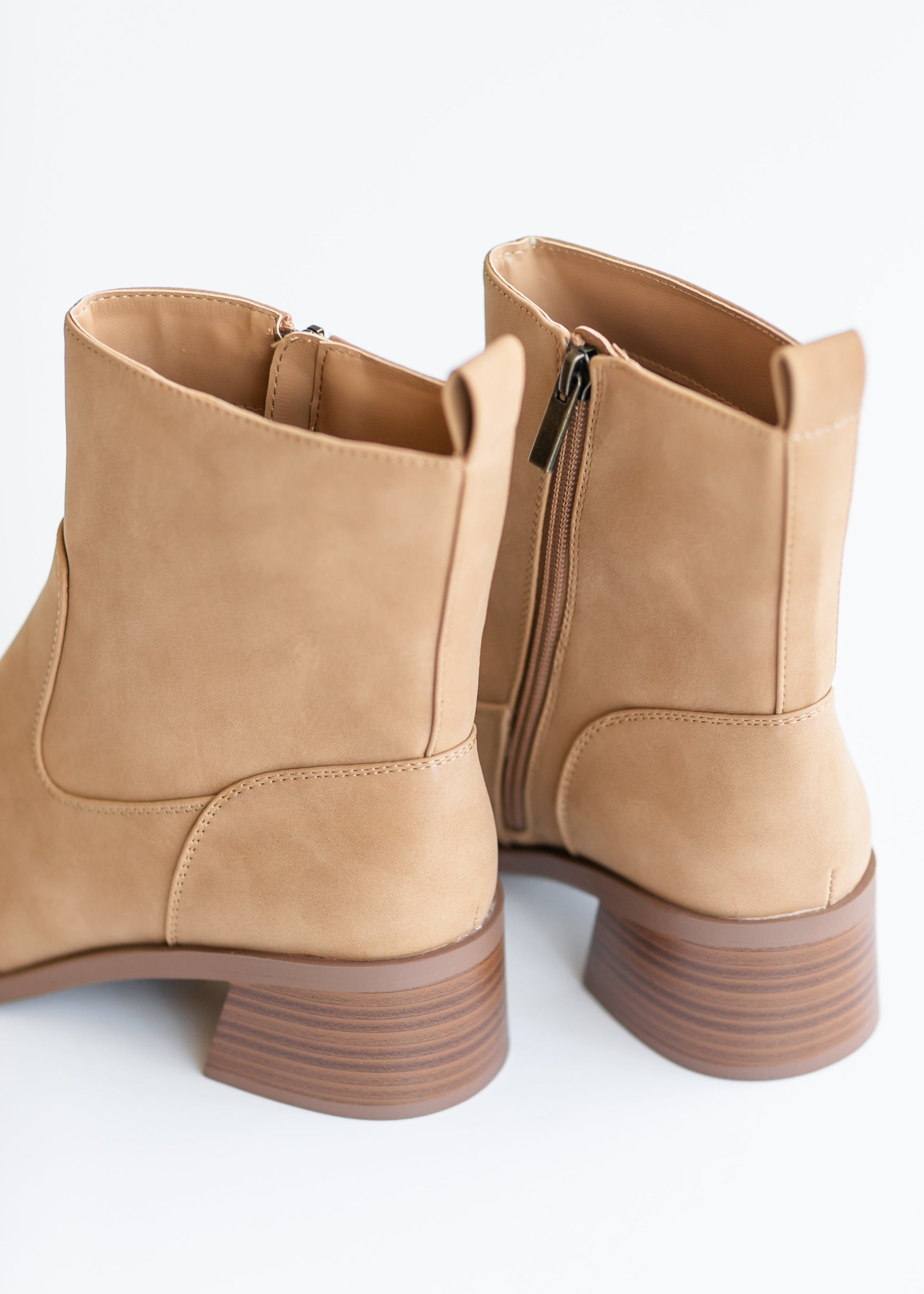 Pull On Ankle Booties Shoes