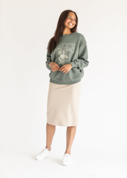 Rejoice Unisex Crewneck Sweatshirt FF Tops