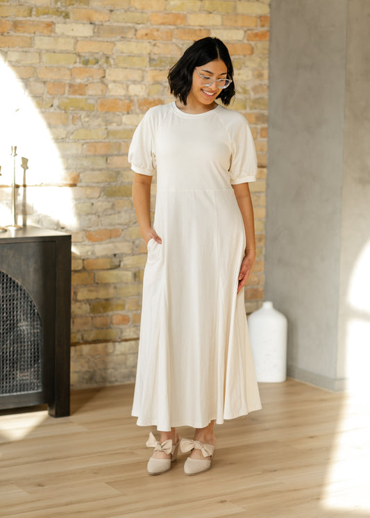 Relaxed A-line Knit Maxi Dress FF Dresses