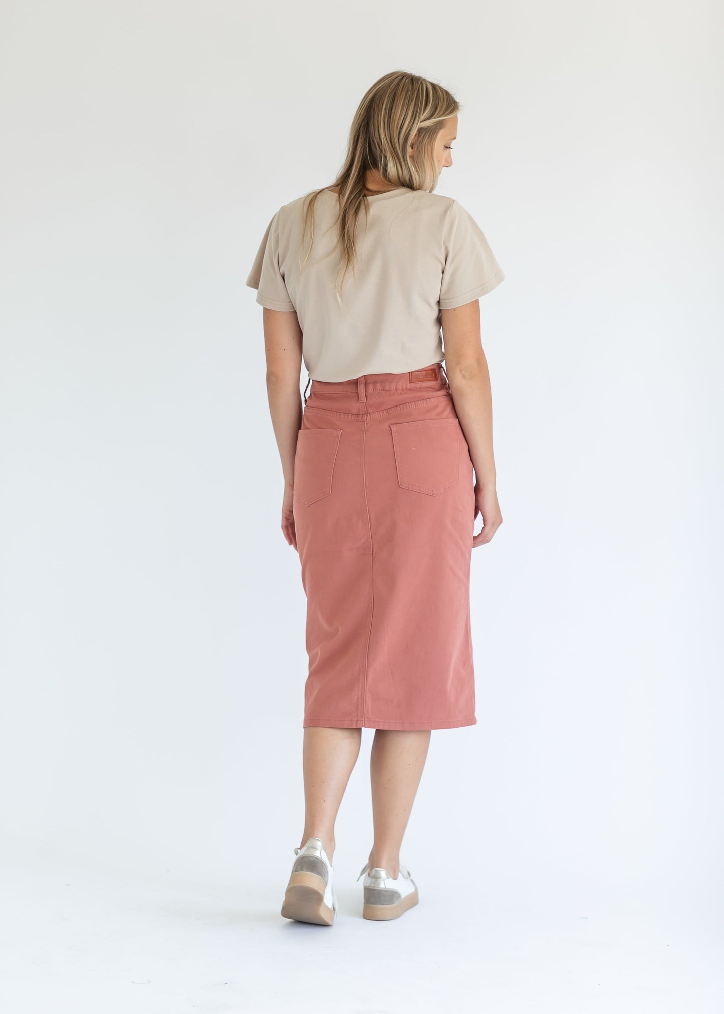 Remi Sunbaked Sienna Denim Midi Skirt IC Skirts