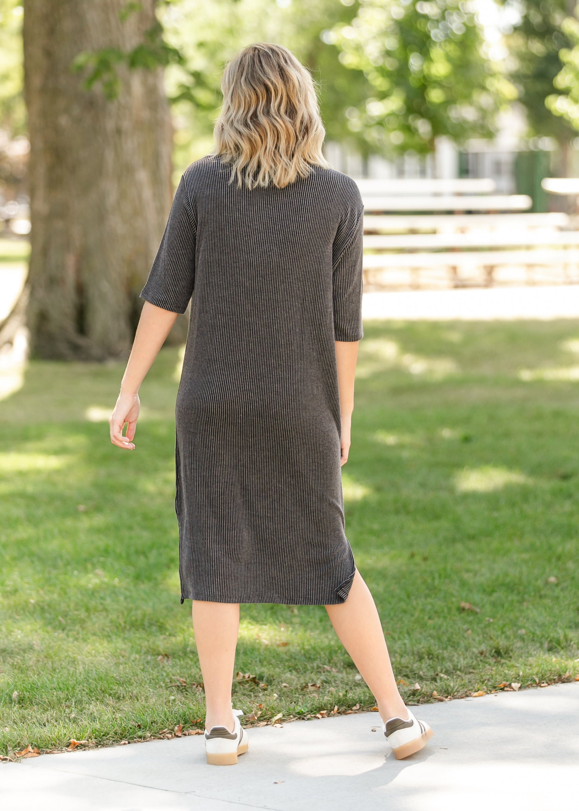 Round Neck Half Sleeve Dress FF Dresses