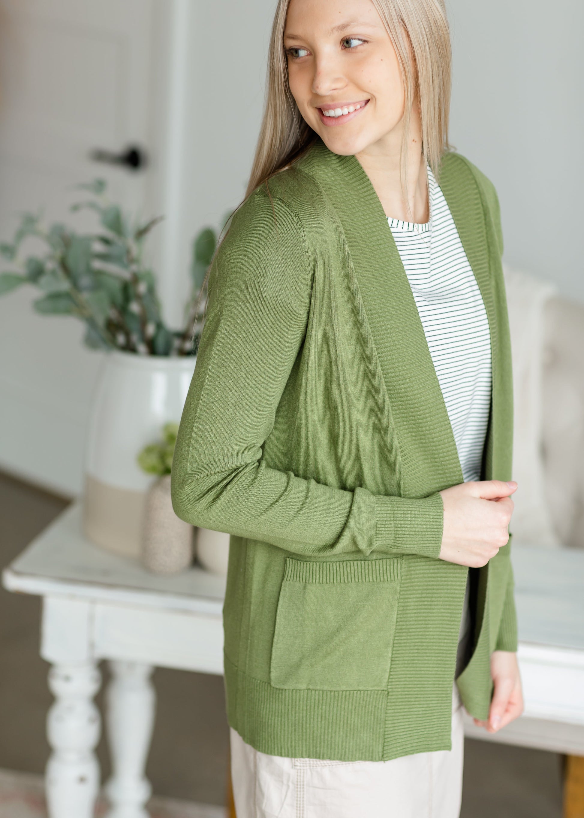 Sage Long Sleeve Sweater Cardigan - FINAL SALE Tops