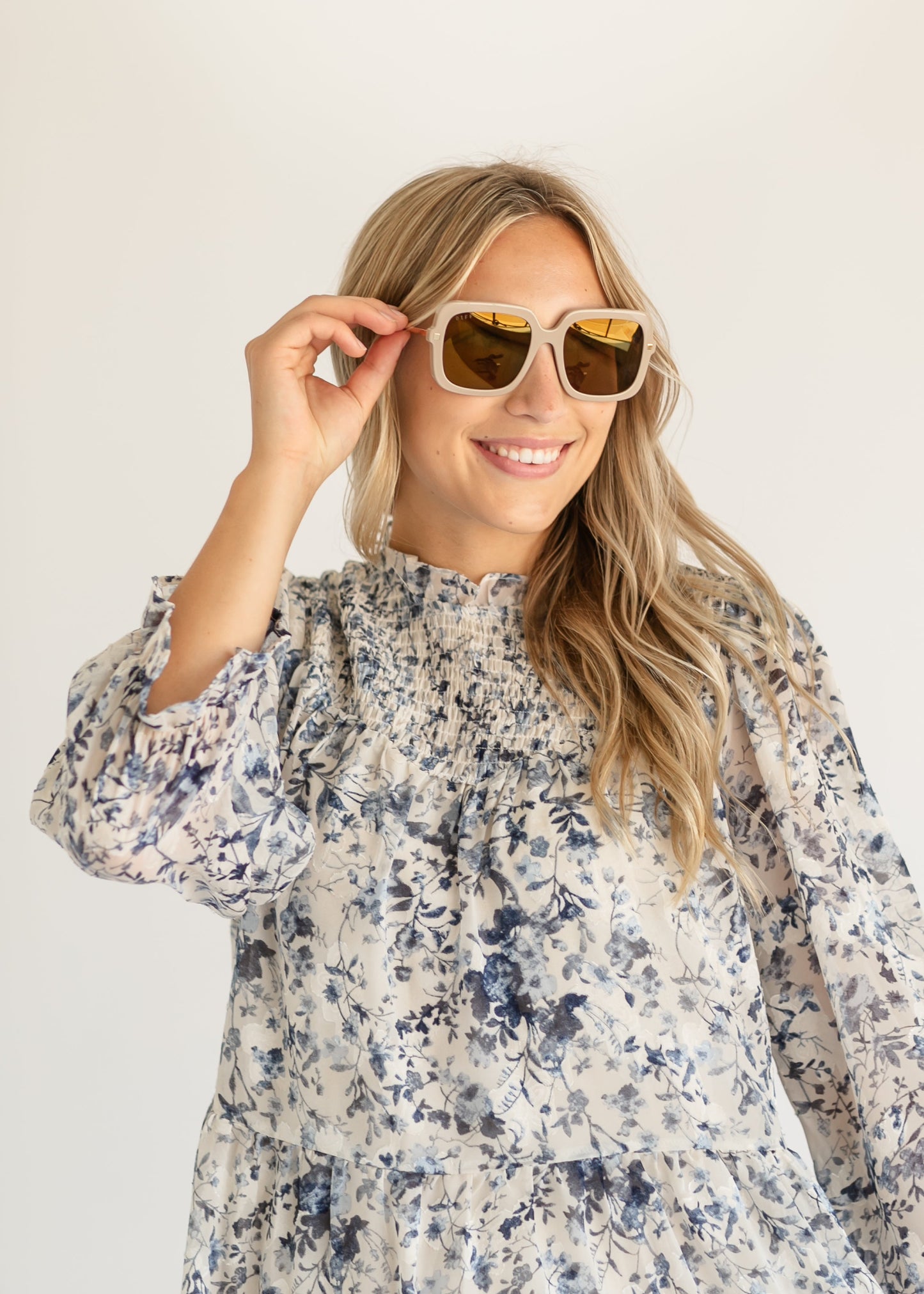 Sandra Almond + Brown Gold Sunglasses Accessories