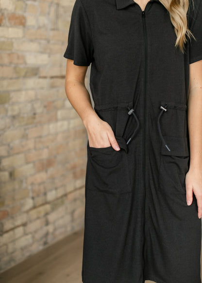 Scout Zip Front Athletic Midi Dress IC Dresses